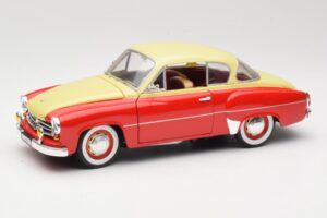 Wartburg 311 Coupe Rood & Beige Revell 1:18 8418 Metaal
