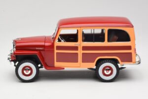 Willys Jeep Station Wagon Rood Road Signature 1:18 92858 Metaal — afbeelding 4 van 8