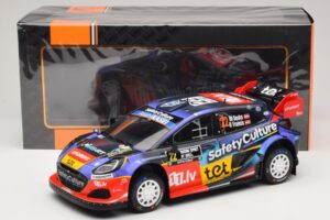Ford Puma Rally1 #22 M. Sesks / R. Francis Rally Sweden 2025 IXO 1:18 18RMC240 Metaal — afbeelding 6 van 6