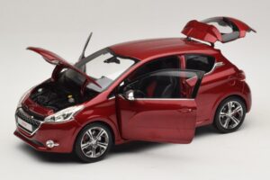 Peugeot 208 GTI Rubis Red Norev 1:18 184700 Metaal — afbeelding 2 van 8