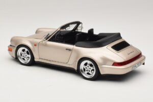 Porsche 911 964 Turbo Look Cabriolet Zermatt Silver Norev 1:18 187140 Metaal — afbeelding 7 van 8