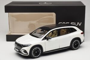 Mercedes EQS SUV X296 Manufaktur Diamond White NZG 1:18 B66960590 Metaal — afbeelding 8 van 8