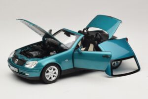 Mercedes SLK R170 Vivianite Green Norev 1:18 183021 Metaal — afbeelding 2 van 10