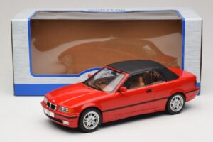 BMW 3 Series E36 Cabriolet Rood MCG 1:18 MCG18317 Metaal — afbeelding 7 van 7