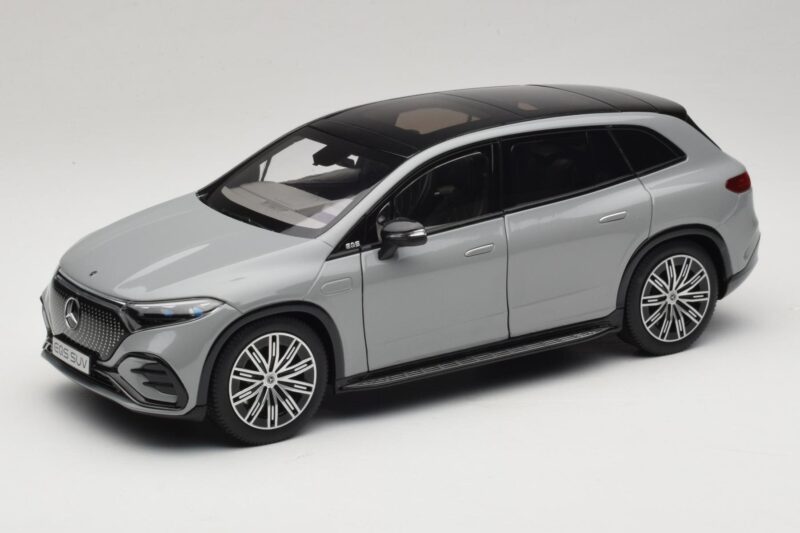 Mercedes EQS SUV X296 Manufaktur Alpine Grey NZG 1:18 B66960591 Metaal