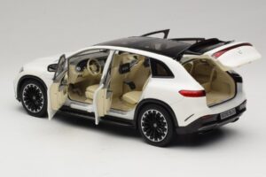 Mercedes EQS SUV X296 Manufaktur Diamond White NZG 1:18 B66960590 Metaal — afbeelding 5 van 8