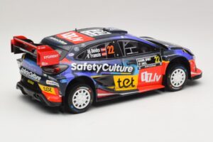 Ford Puma Rally1 #22 M. Sesks / R. Francis Rally Sweden 2025 IXO 1:18 18RMC240 Metaal — afbeelding 2 van 6