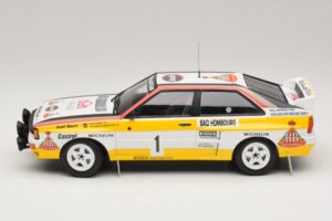 Audi Quattro #1 W. Rohrl / C. Geistdorfer Rally Monte Carlo Winner 1984 Minichamps 1:18 A5-5894 Metaal — afbeelding 3 van 6