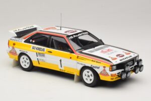 Audi Quattro #1 W. Rohrl / C. Geistdorfer Rally Monte Carlo Winner 1984 Minichamps 1:18 A5-5894 Metaal — afbeelding 4 van 6