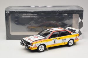 Audi Quattro A2 #4 W. Rohrl / C. Geistdorfer Rally Portugal 1984 Minichamps 1:18 153841104 Metaal — afbeelding 6 van 6