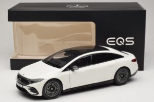 Mercedes EQS V297 Manufaktur Opalite White NZG 1:18 B66961049 Metaal — afbeelding 8 van 8