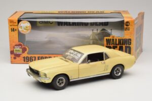 Ford Mustang Coupe Geel The Walking Dead Greenlight 1:18 12958 Metaal — afbeelding 8 van 8