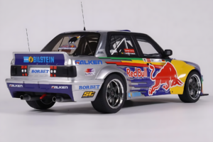 BMW E30 V8 #229 E. Hountondji Red Bull Driftbrothers Drift 2023 Blauw Otto 1:18 OT486 Hars — afbeelding 2 van 5