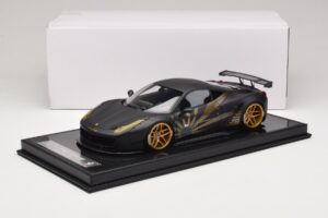 Ferrari 458 LB Works Matt Black BBA 1:18 REMC037 Hars — afbeelding 7 van 7