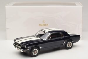 Ford Mustang Nightmist Blue Norev 1:18 182805 Metaal — afbeelding 6 van 6