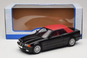 BMW 3 Series E36 Cabriolet Zwart MCG 1:18 MCG18318 Metaal — afbeelding 7 van 7
