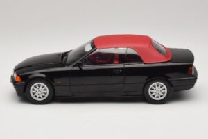 BMW 3 Series E36 Cabriolet Zwart MCG 1:18 MCG18318 Metaal — afbeelding 4 van 7