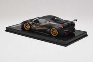 Ferrari 458 LB Works Matt Black BBA 1:18 REMC037 Hars — afbeelding 5 van 7