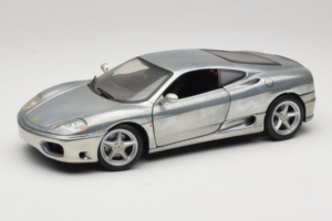 Ferrari 360 Modena Chroomzilver Hot Wheels 1:18 27774 Metaal