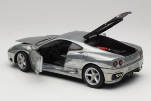 Ferrari 360 Modena Chroomzilver Hot Wheels 1:18 27774 Metaal — afbeelding 5 van 8