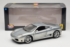 Ferrari 360 Modena Chroomzilver Hot Wheels 1:18 27774 Metaal — afbeelding 8 van 8