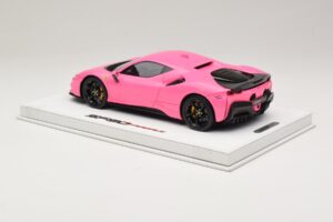 Ferrari SF90 Pack Fiorano Glans Qatar Pink BBR 1:18 RACELINE137 Hars — afbeelding 5 van 7