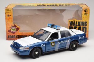 Ford Crown Victoria Police Interceptor The Walking Dead Greenlight 1:18 12957 Metaal — afbeelding 6 van 6