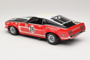 Ford Mustang Boss 302 #16 Bud Moore Engineering G. Follmer Trans-Am 1969 OEM 1:18 FORD006 Metaal — afbeelding 7 van 8