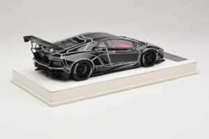 Lamborghini Aventador Liberty Walk TRON Glanzend Zwart JUC 1:18 J32-14 Hars — afbeelding 2 van 7