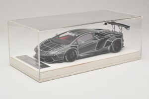 Lamborghini Aventador Liberty Walk TRON Glanzend Zwart JUC 1:18 J32-14 Hars — afbeelding 6 van 7