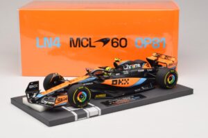 McLaren MCL60 #4 L. Norris 2nd Place Hungarian GP 2023 Minichamps 1:18 537233004 Hars — afbeelding 7 van 7