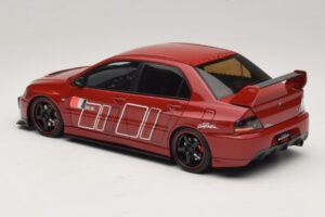 Mitsubishi Lancer Evolution IX MR Fast & Furious Rood Ignition Model 1:18 2374 Hars — afbeelding 5 van 6