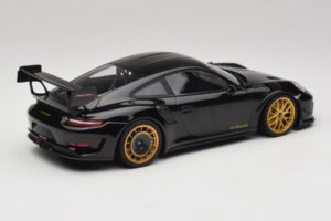 Porsche 911 992 GT3 RS Manthey Racing Zwart met Gouden Velgen Minichamps 1:18 MR-911-GT3RS-1804 Metaal — afbeelding 2 van 6
