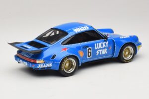 Porsche 911 RSR #6 Wallys Jeans Nurburgring 1974 Spark 1:18 18S088 Hars — afbeelding 2 van 6
