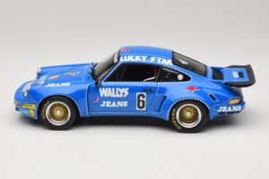 Porsche 911 RSR #6 Wallys Jeans Nurburgring 1974 Spark 1:18 18S088 Hars — afbeelding 3 van 6