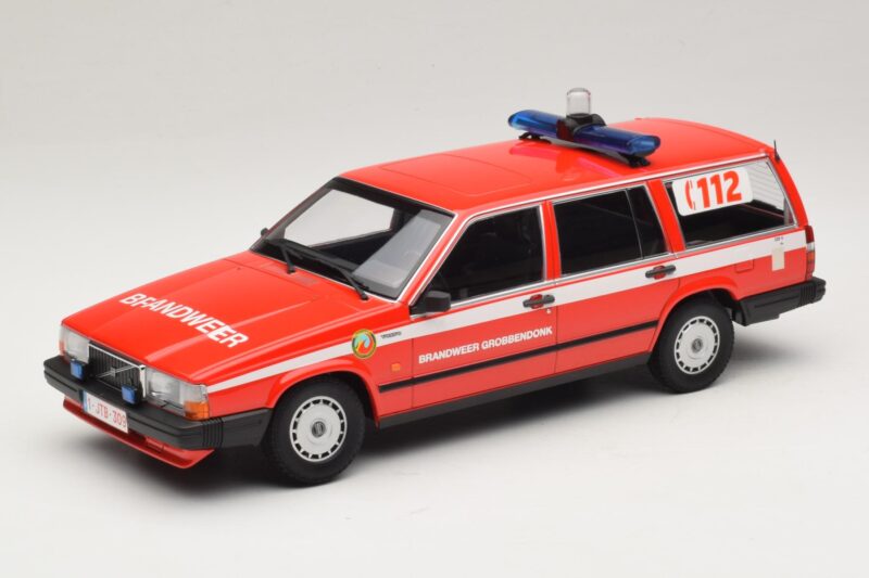 Volvo 740 GL Stationwagon Brandweer Grobbendonk Minichamps 1:18 155171795 Metaal