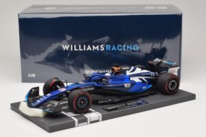 Williams Racing FW45 A. Albon British GP 2023 Minichamps 1:18 117231123 Hars — afbeelding 7 van 7
