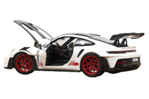 Porsche 911 992 GT3 RS Weissach Package Wit Pyro Red Norev 1:18 187373 Metaal — afbeelding 2 van 3