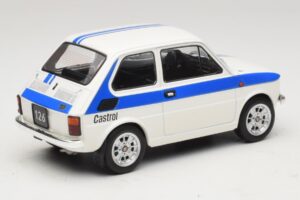 Fiat 126 Castrol Livery Wit Blauw MCG 1:18 MCG18666 Metaal — afbeelding 2 van 6