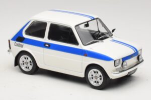 Fiat 126 Castrol Livery Wit Blauw MCG 1:18 MCG18666 Metaal — afbeelding 4 van 6