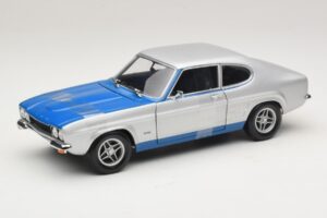 Ford Capri RS2600 Mk1 Silver Blue Minichamps 1:18 150089072 Metaal