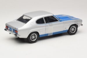 Ford Capri RS2600 Mk1 Silver Blue Minichamps 1:18 150089072 Metaal — afbeelding 2 van 6