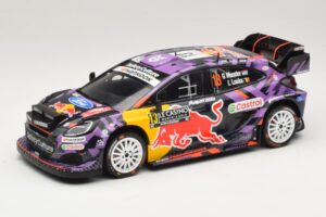 Ford Puma Rally1 #13 G. Munster / L. Louka Rally Monte Carlo 2025 IXO 1:18 18RMC231B Metaal