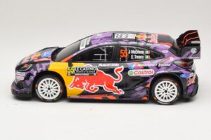 Ford Puma Rally1 #55 J. McErlean / E. Treacy Rally Monte Carlo 2025 IXO 1:18 18RMC231A Metaal — afbeelding 3 van 6