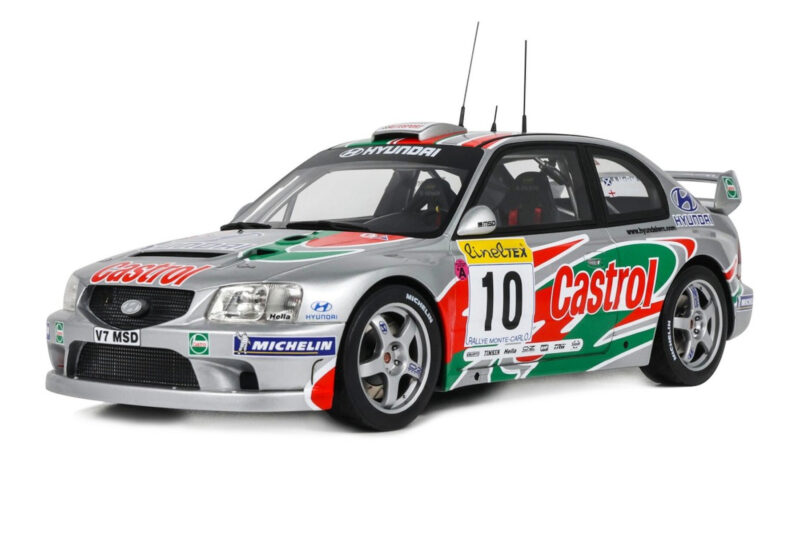 Hyundai Accent WRC #10 A. McRae / D. Senior Rally Monte Carlo 2001 Otto 1:18 Hyundai Accent WRC #10 A. McRae / D. Senior Rally Monte Carlo 2001 Otto 1:18 OT1265 Hars