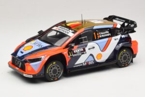 Hyundai i20 N Rally1 #1 T. Neuville / M. Wydaeghe Safari Rally Kenya 2025 IXO 1:18 18RMC247B Metaal