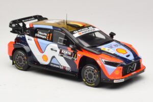 Hyundai i20 N Rally1 #1 T. Neuville / M. Wydaeghe Safari Rally Kenya 2025 IXO 1:18 18RMC247B Metaal — afbeelding 4 van 6
