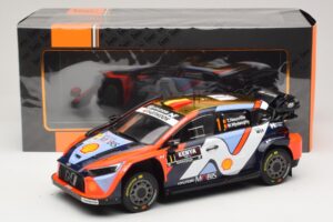 Hyundai i20 N Rally1 #1 T. Neuville / M. Wydaeghe Safari Rally Kenya 2025 IXO 1:18 18RMC247B Metaal — afbeelding 6 van 6