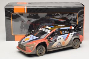Hyundai i20 N Rally1 #8 O. Tanak / M. Jarveoja Safari Rally Kenya 2025 IXO 1:18 18RMC247A Metaal — afbeelding 6 van 6