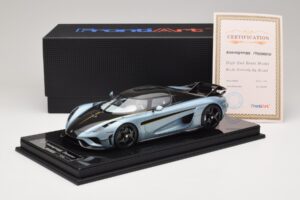 Koenigsegg Regera Blauw Carbon Pakket FrontiArt 1:18 F079-173 Hars — afbeelding 7 van 7